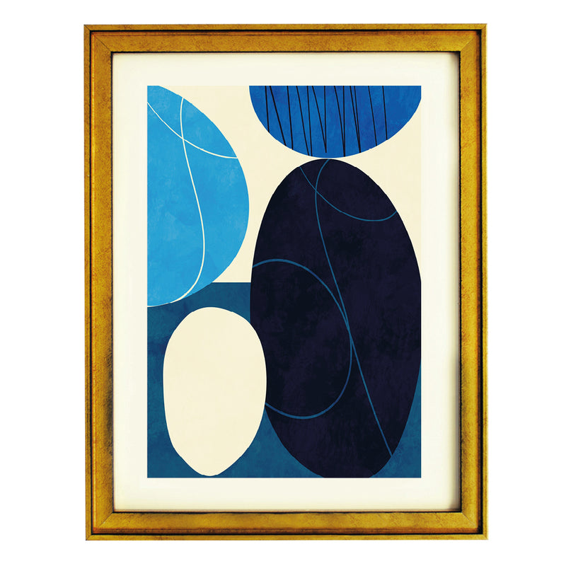 Blue Forms Art Print