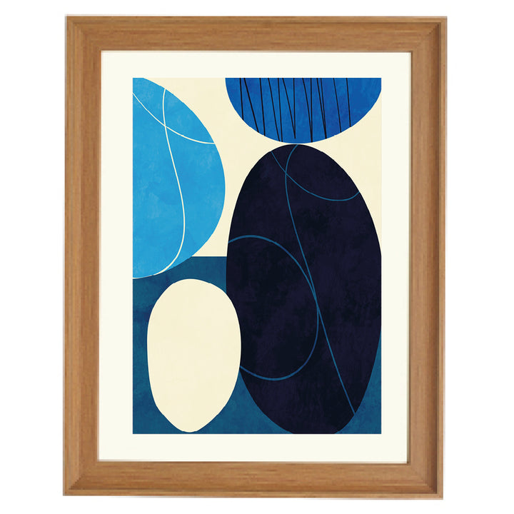 Blue Forms Art Print