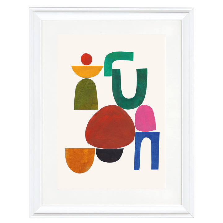 Stacked Shapes Modern Art Print