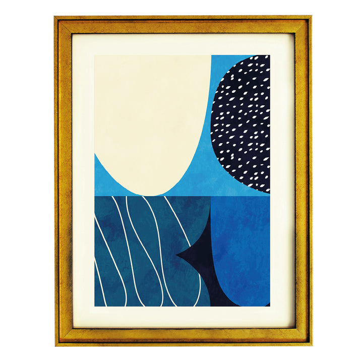 Indigo Drift Art Print