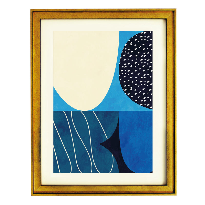 Indigo Drift Art Print