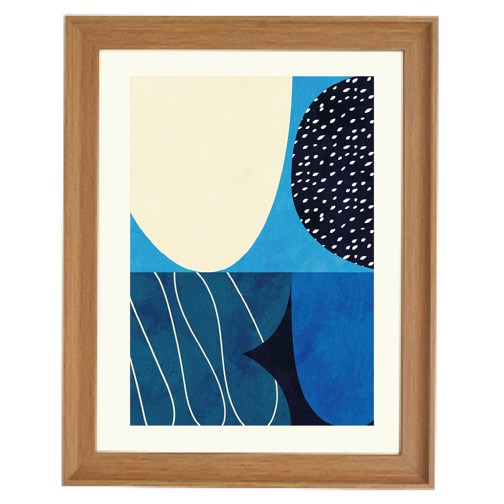 Indigo Drift Art Print