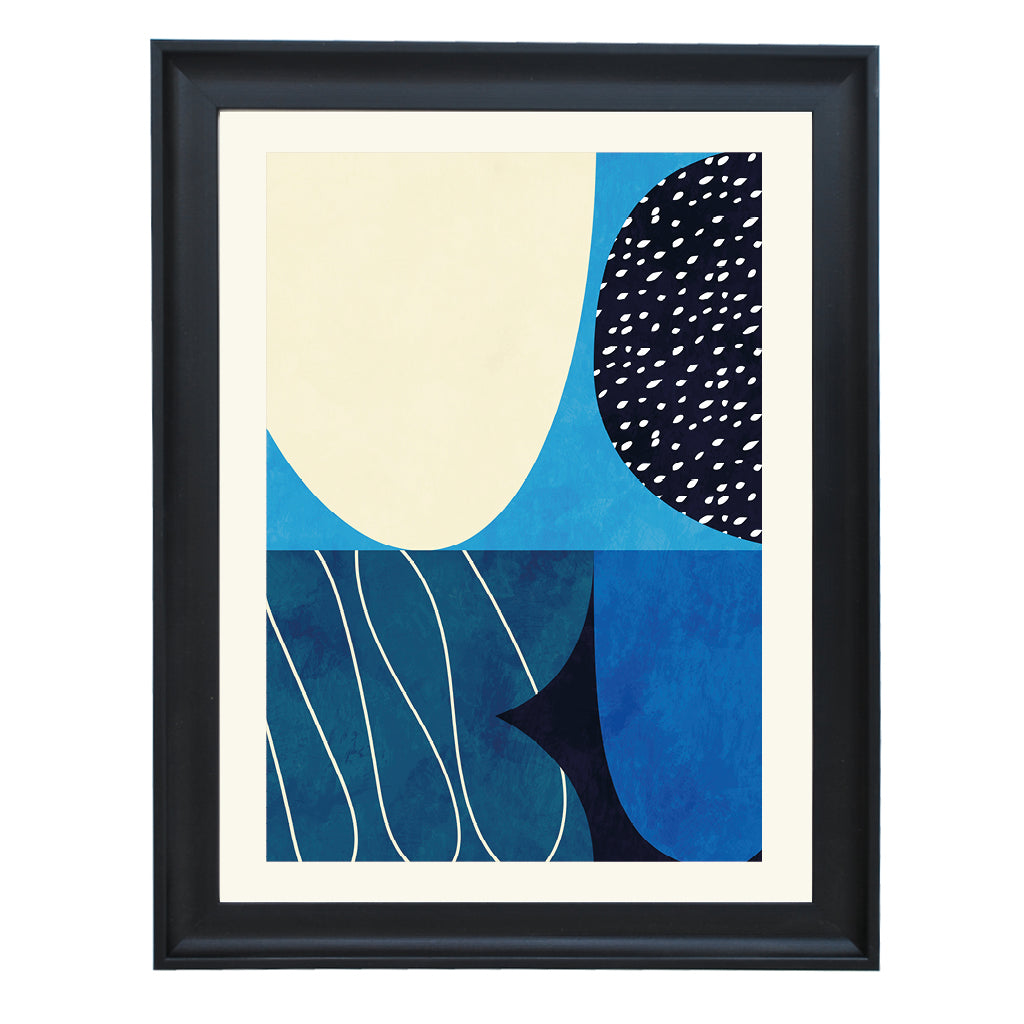 Indigo Drift Art Print