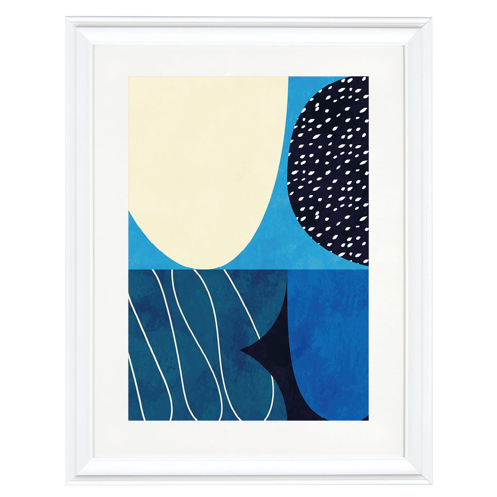 Indigo Drift Art Print