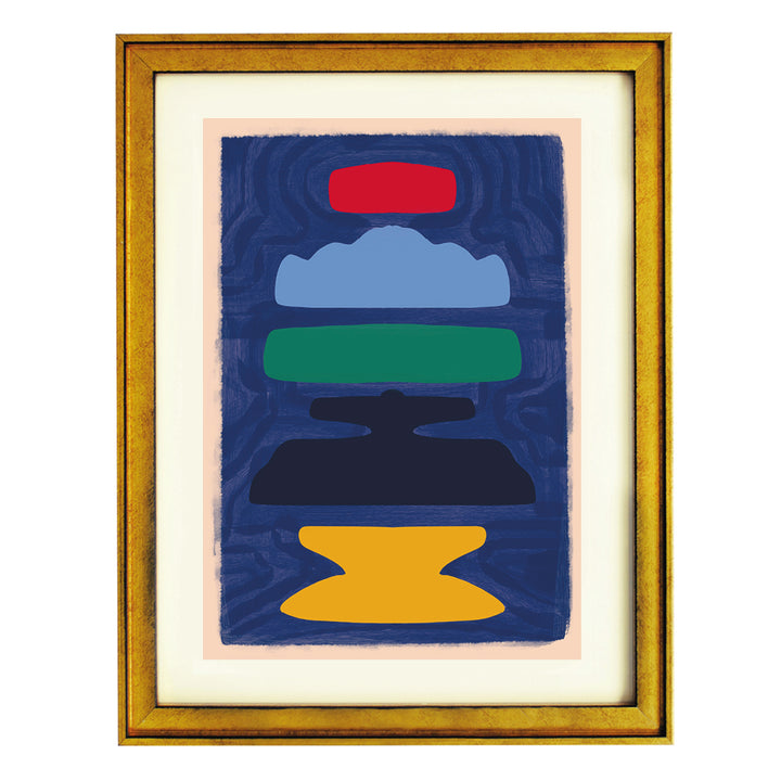 Deep Horizon Layers Art Print