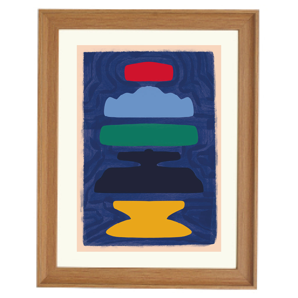 Deep Horizon Layers Art Print