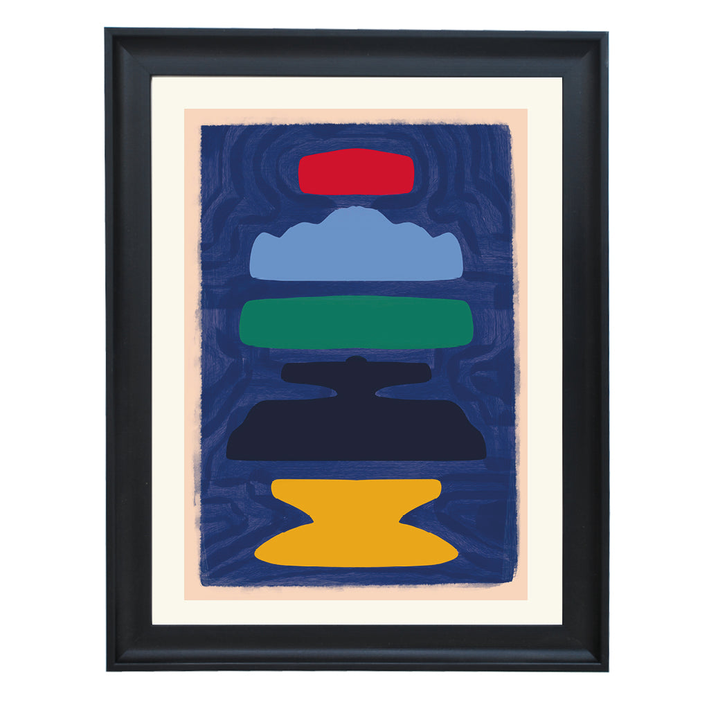 Deep Horizon Layers Art Print