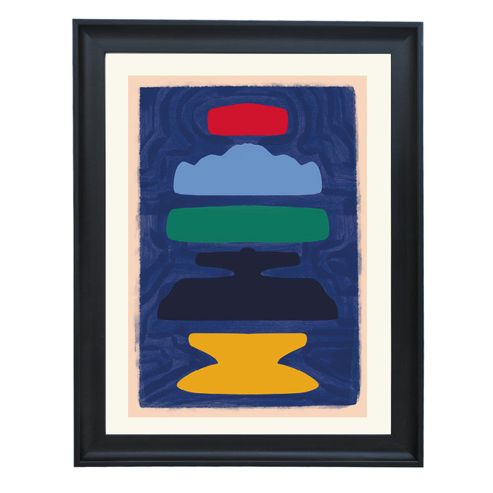 Deep Horizon Layers Art Print