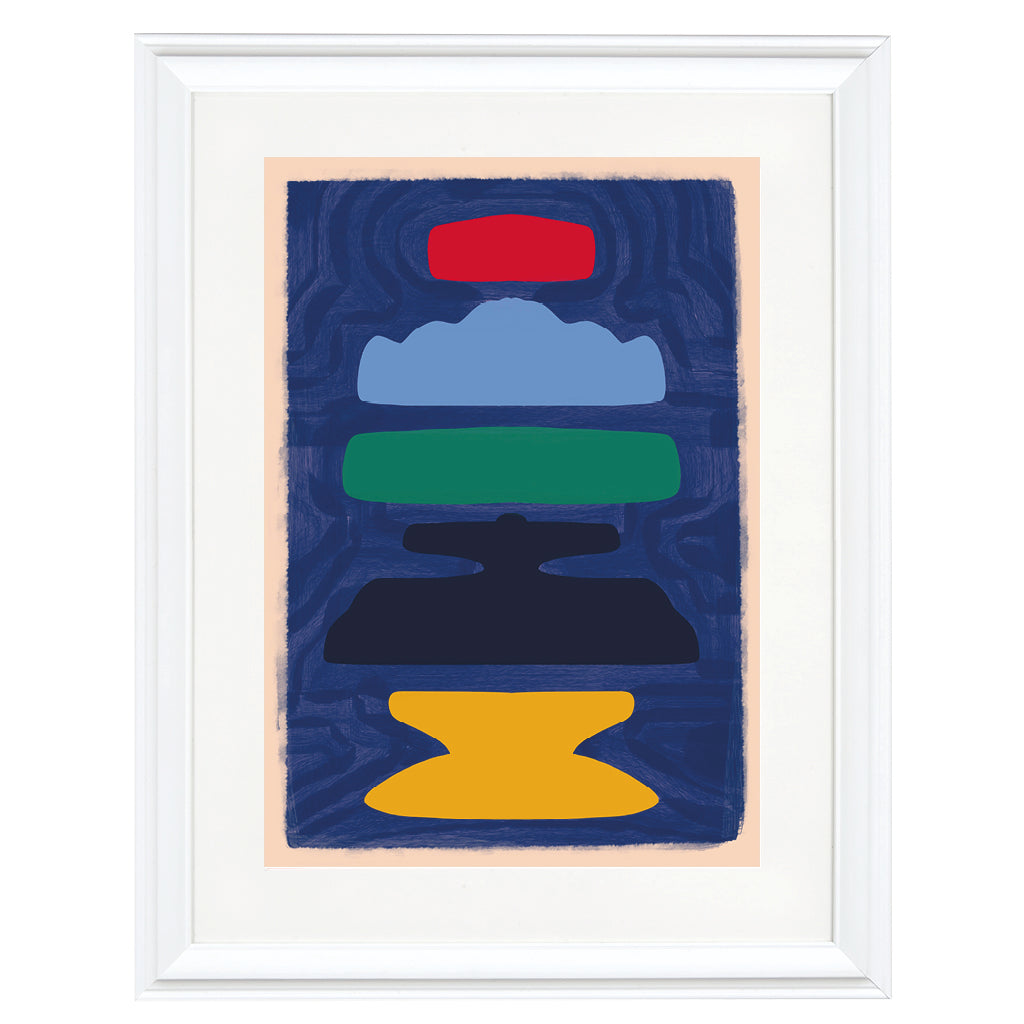 Deep Horizon Layers Art Print