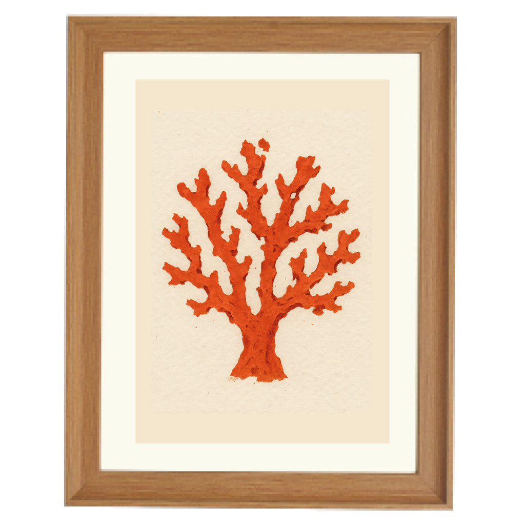 Coral Silhouette Art Print