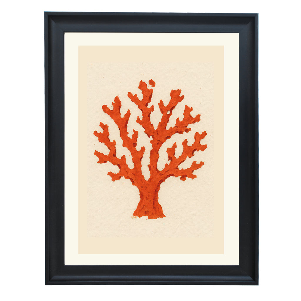 Coral Silhouette Art Print