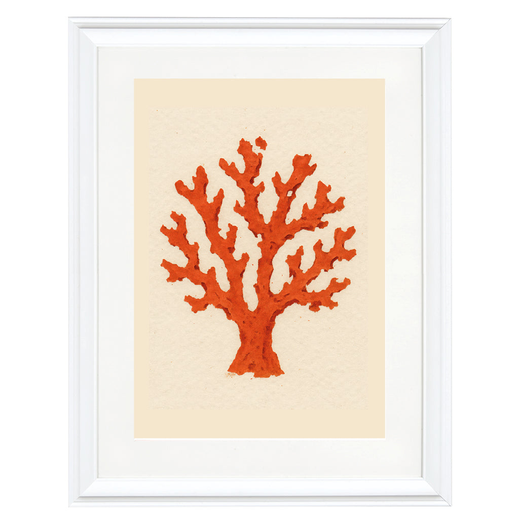 Coral Silhouette Art Print