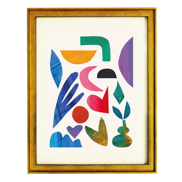 Botanical Geometry Bloom Art Print