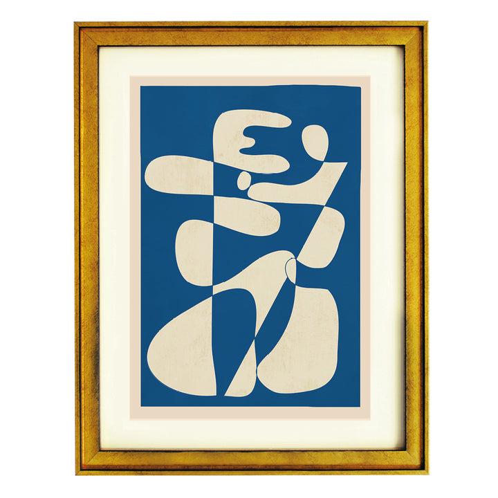 Cream Cutout Composition Art Print