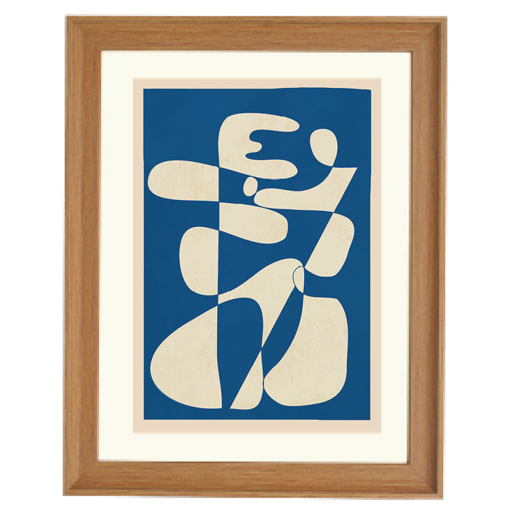 Cream Cutout Composition Art Print