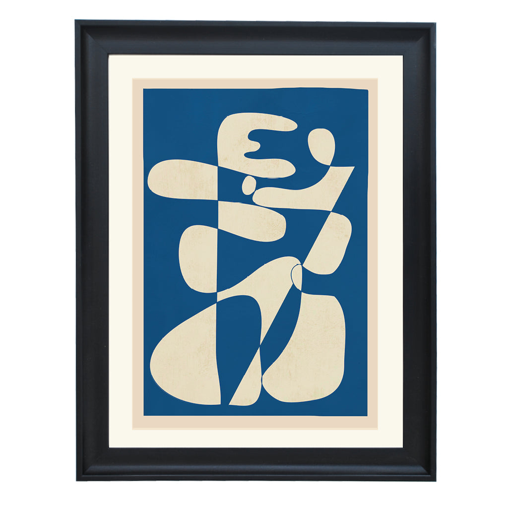 Cream Cutout Composition Art Print