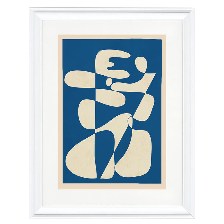 Cream Cutout Composition Art Print