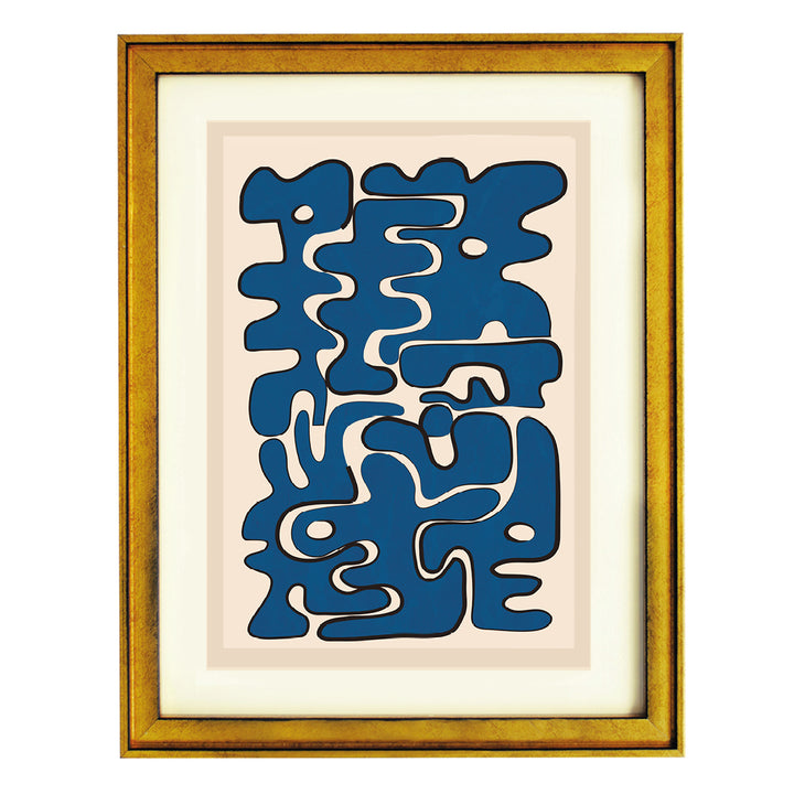 Indigo Labyrinth Art Print