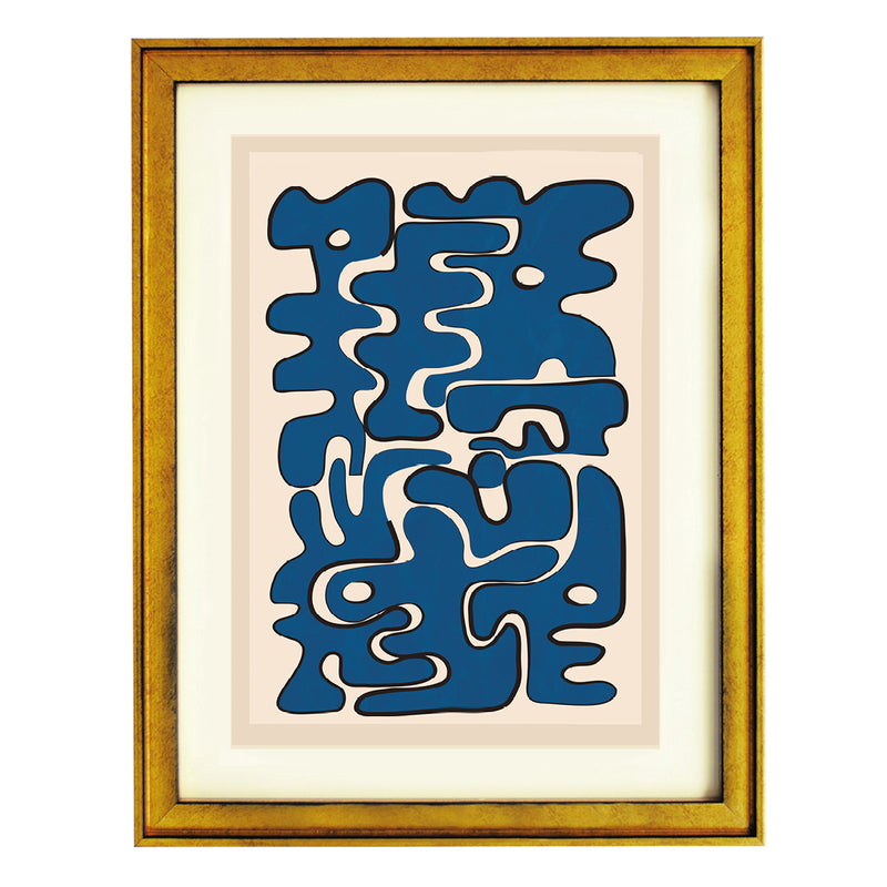 Indigo Labyrinth Art Print