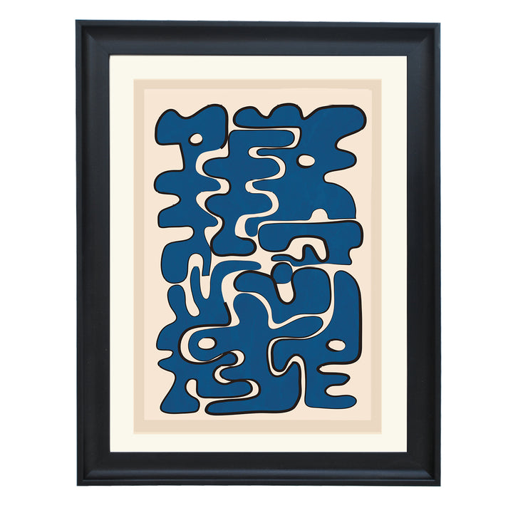 Indigo Labyrinth Art Print