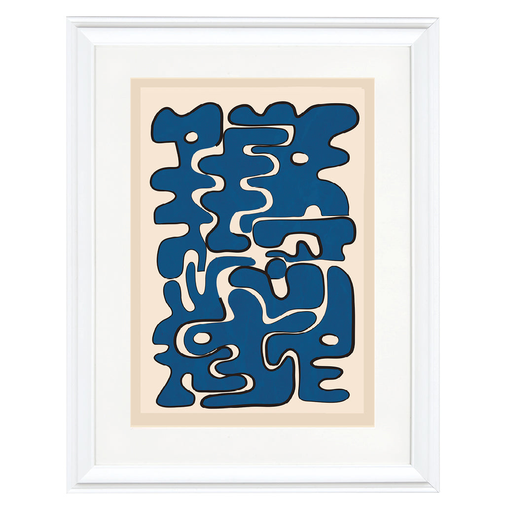 Indigo Labyrinth Art Print