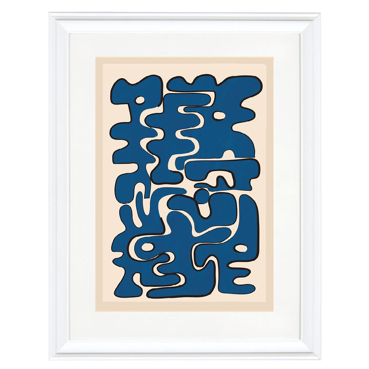 Indigo Labyrinth Art Print