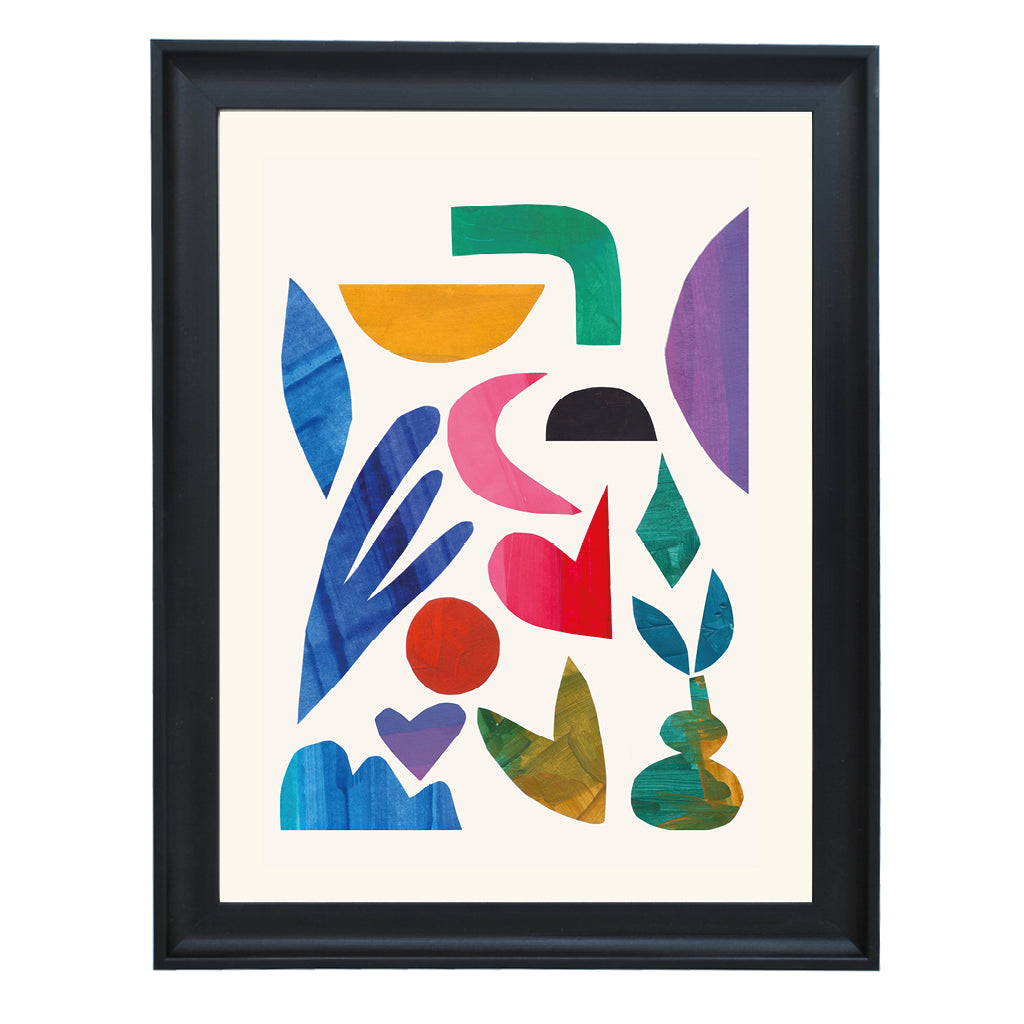 Botanical Geometry Bloom Art Print