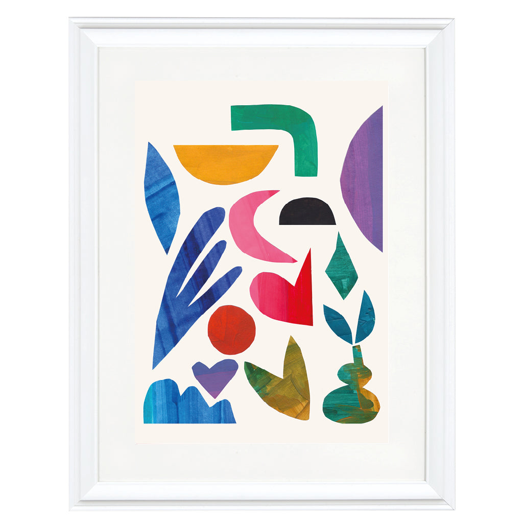 Botanical Geometry Bloom Art Print