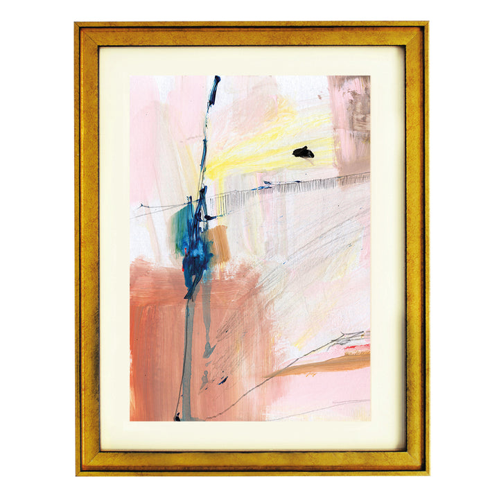 Saffron Lines Art Print