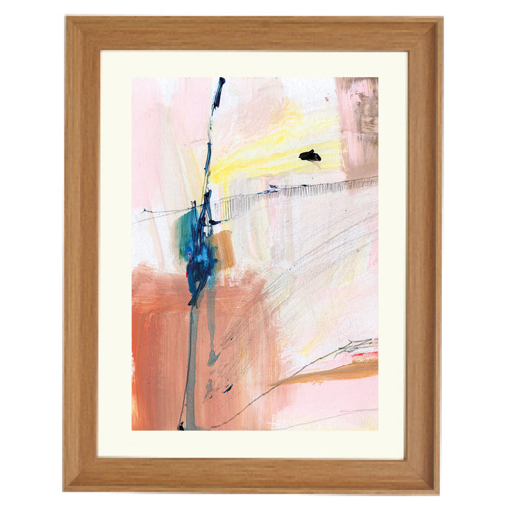 Saffron Lines Art Print