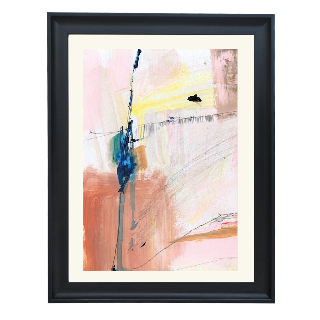 Saffron Lines Art Print