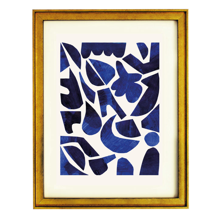 Indigo Mosaic Art Print