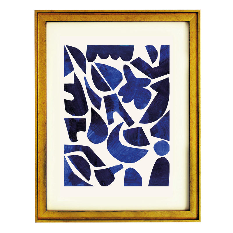 Indigo Mosaic Art Print