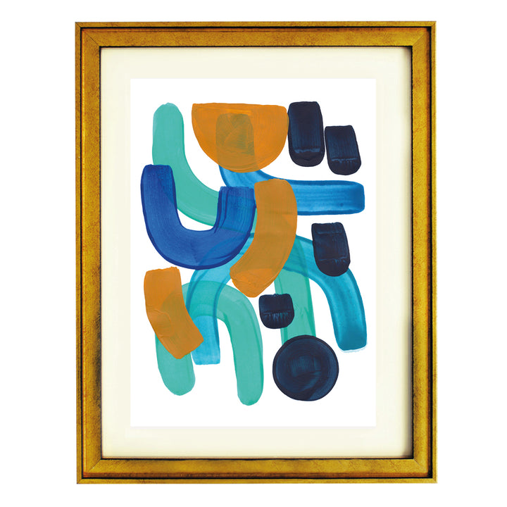 Cerulean Balance Art Print