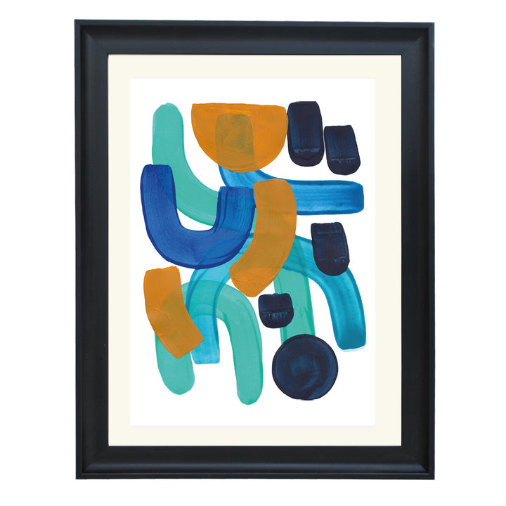 Cerulean Balance Art Print