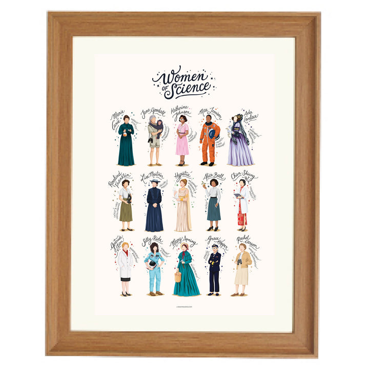 Women of Science Art Print