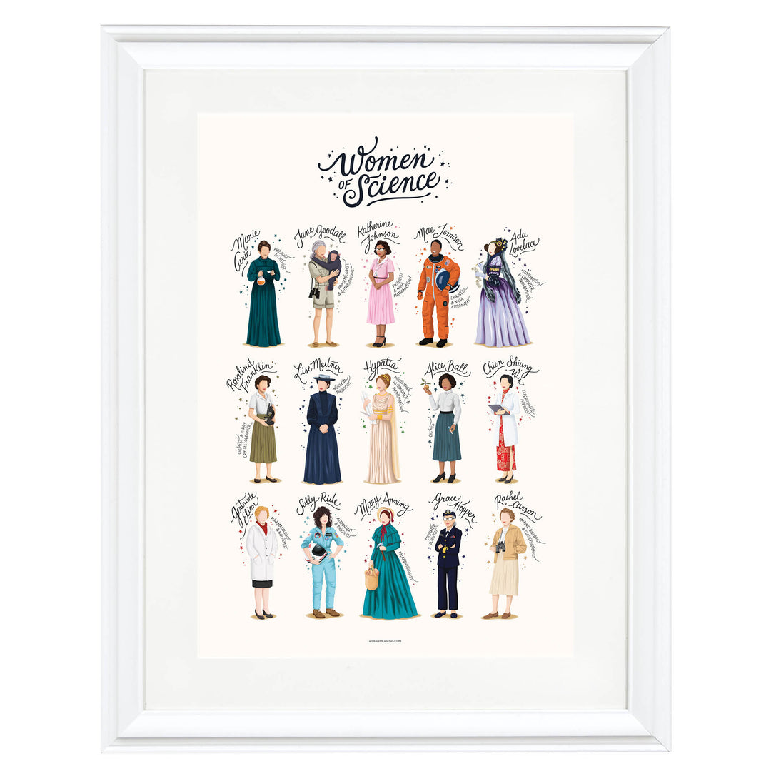 Women of Science Art Print