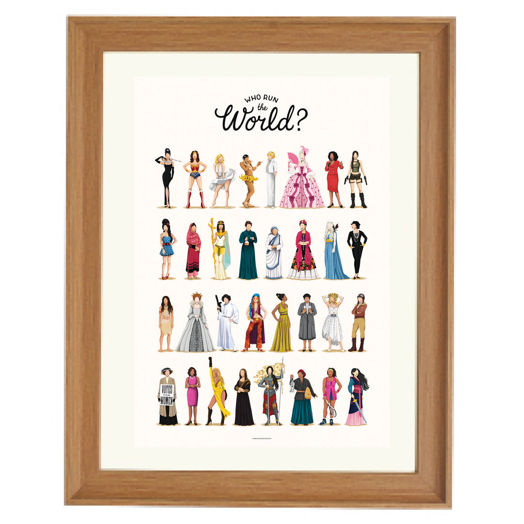 Who run the world? Art Print