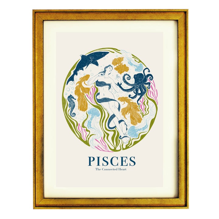 The Connected Heart Pisces Art Print