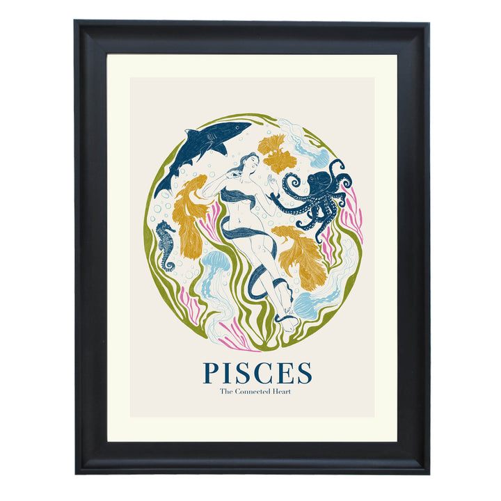 The Connected Heart Pisces Art Print