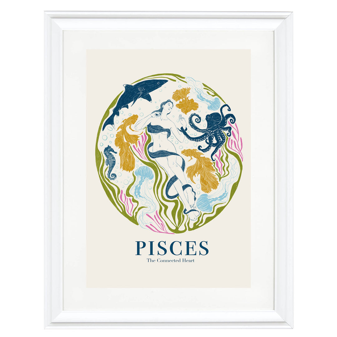 The Connected Heart Pisces Art Print