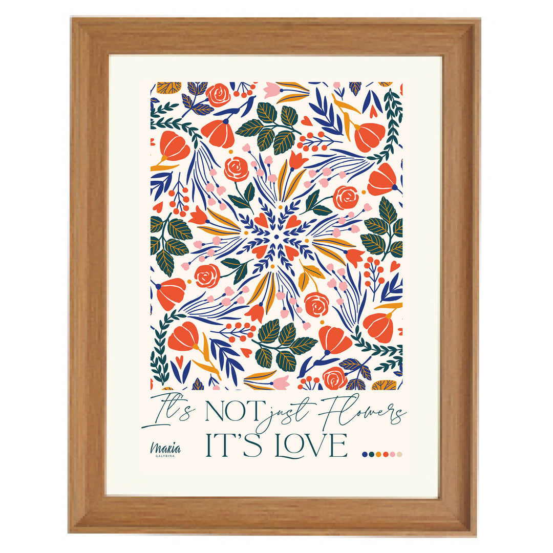 Love & Flowers Art Print