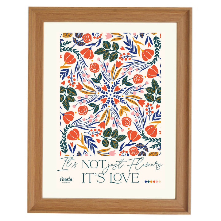 Love & Flowers Art Print