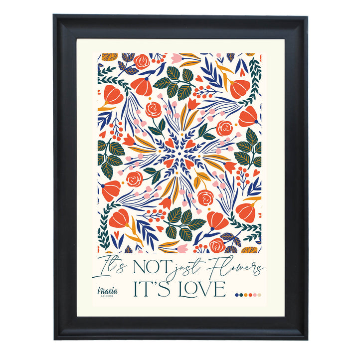 Love & Flowers Art Print