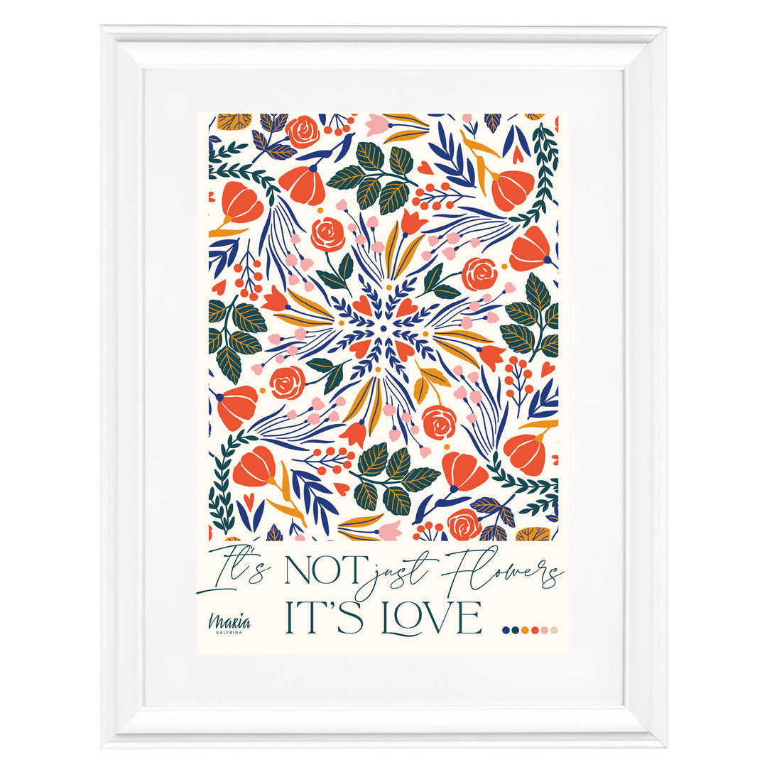 Love & Flowers Art Print