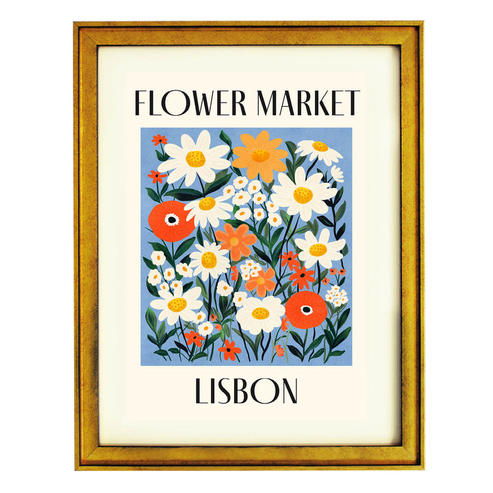 Lisbon Blooms Art Print