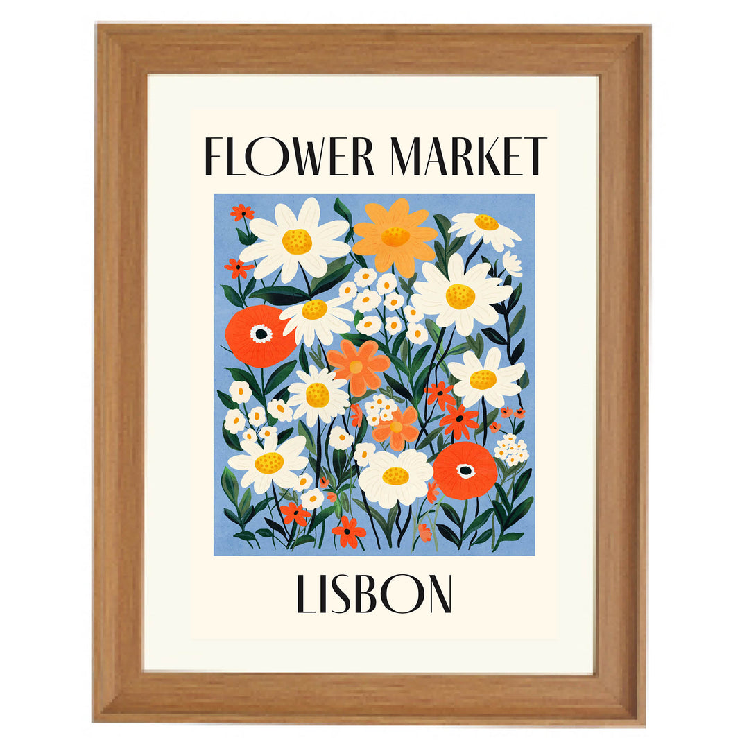 Lisbon Blooms Art Print