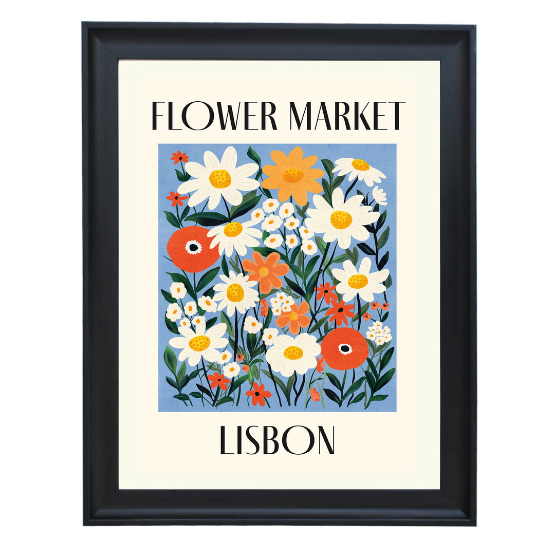 Lisbon Blooms Art Print