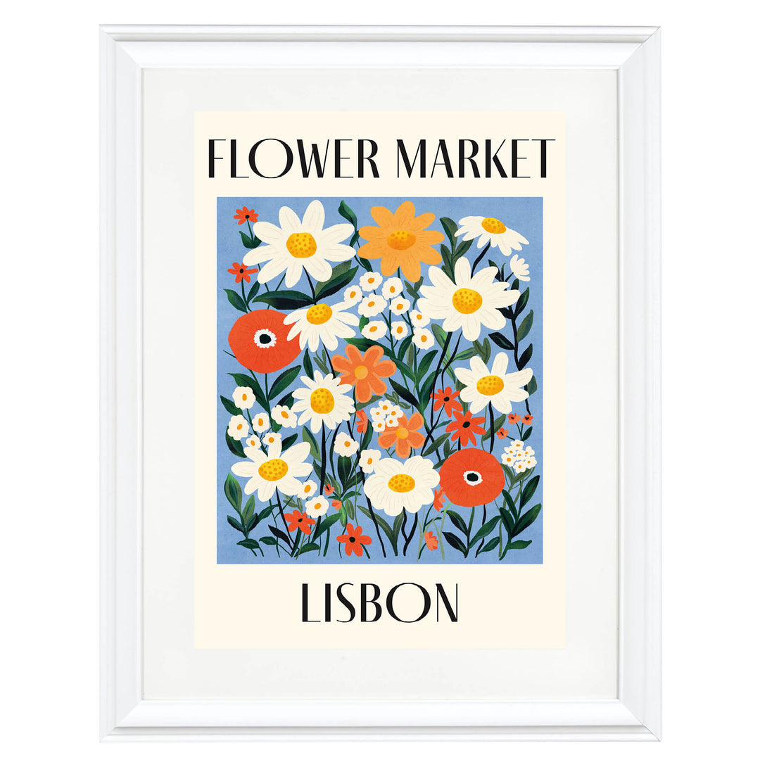 Lisbon Blooms Art Print