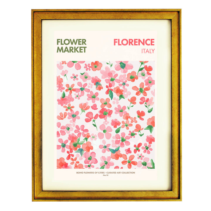 Florence Flower Market Art Print